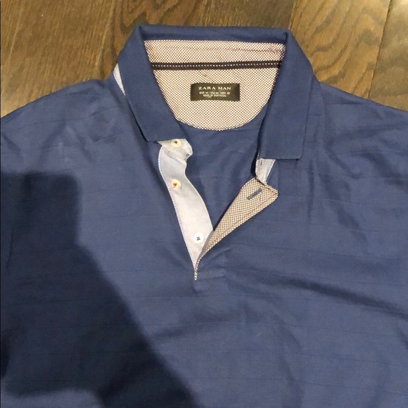 Blue Zara polo - medium - Picture 3 of 3